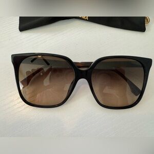 The Fendi Fine 59mm Geometric Sunglasses with case